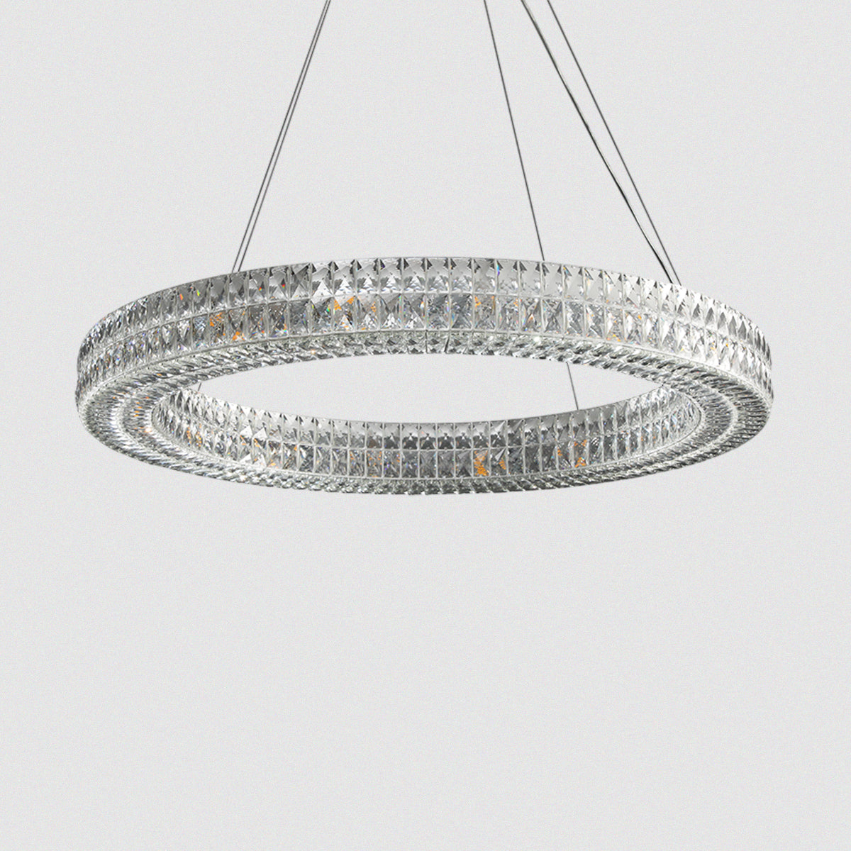 Modern Crystal Ring Chandelier – LED Ceiling Pendant Light