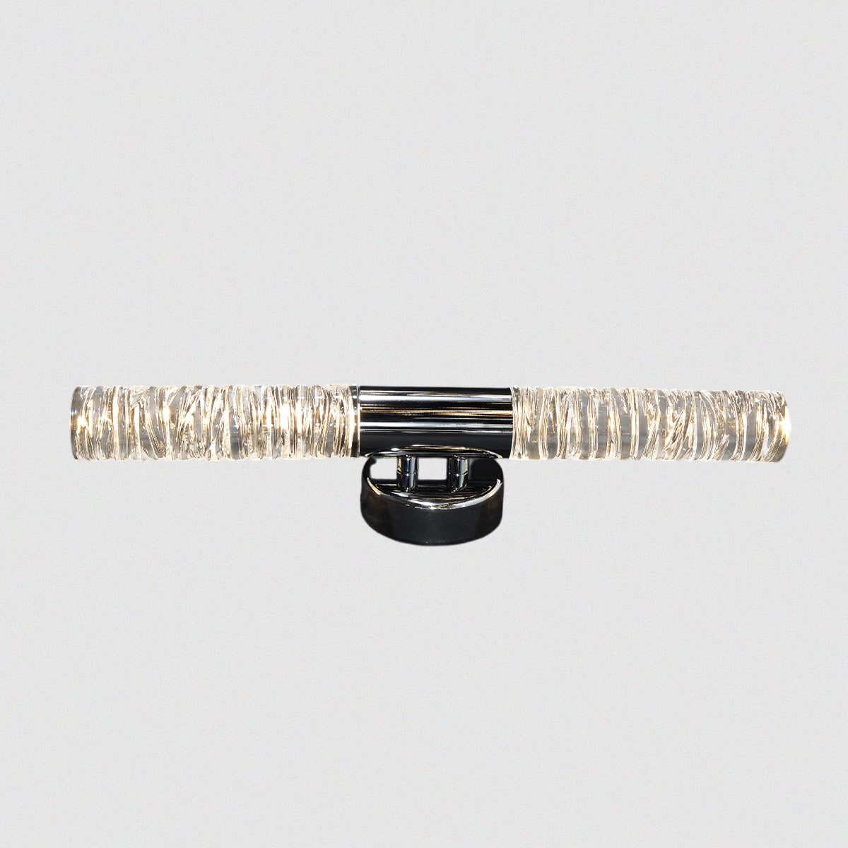Contemporary Glass Wall Sconce with Vertical Dual-Light Design