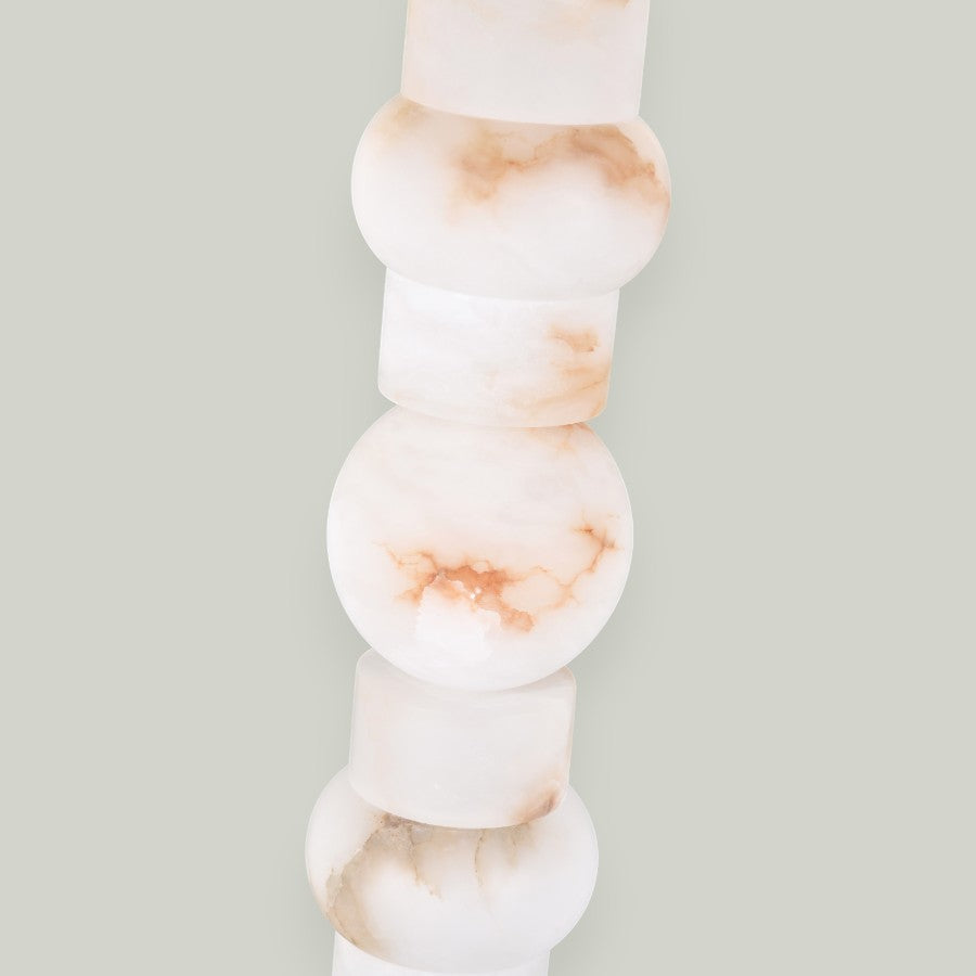 Alabaster Bronze Linear Table Lamp