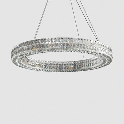 Modern Crystal Ring Chandelier – LED Ceiling Pendant Light