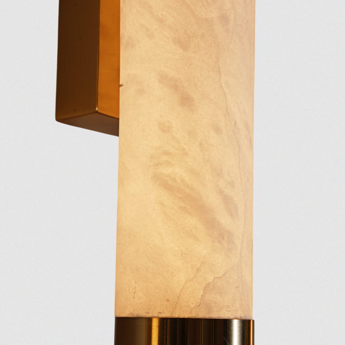 Cylindrical Design Marble Finish Wall Sconce
