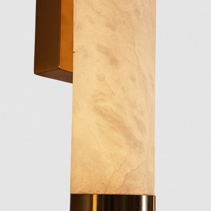 Cylindrical Design Marble Finish Wall Sconce