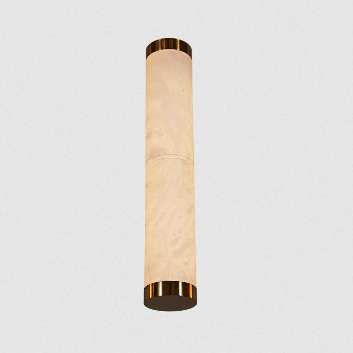 Cylindrical Design Marble Finish Wall Sconce