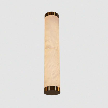 Cylindrical Design Marble Finish Wall Sconce