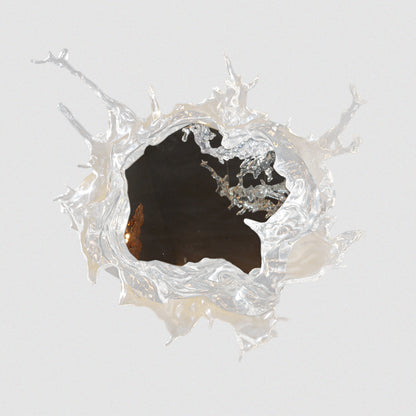 Handcrafted Resin Splash Design Modern Artistic Mirror Wall Sconce