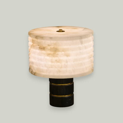 Alabaster Bronze Table Lamp for Bedroom