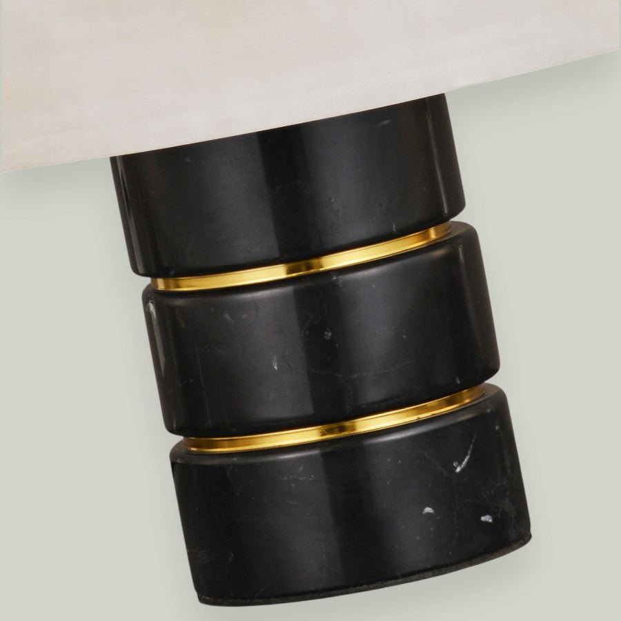 Alabaster Bronze Table Lamp for Bedroom